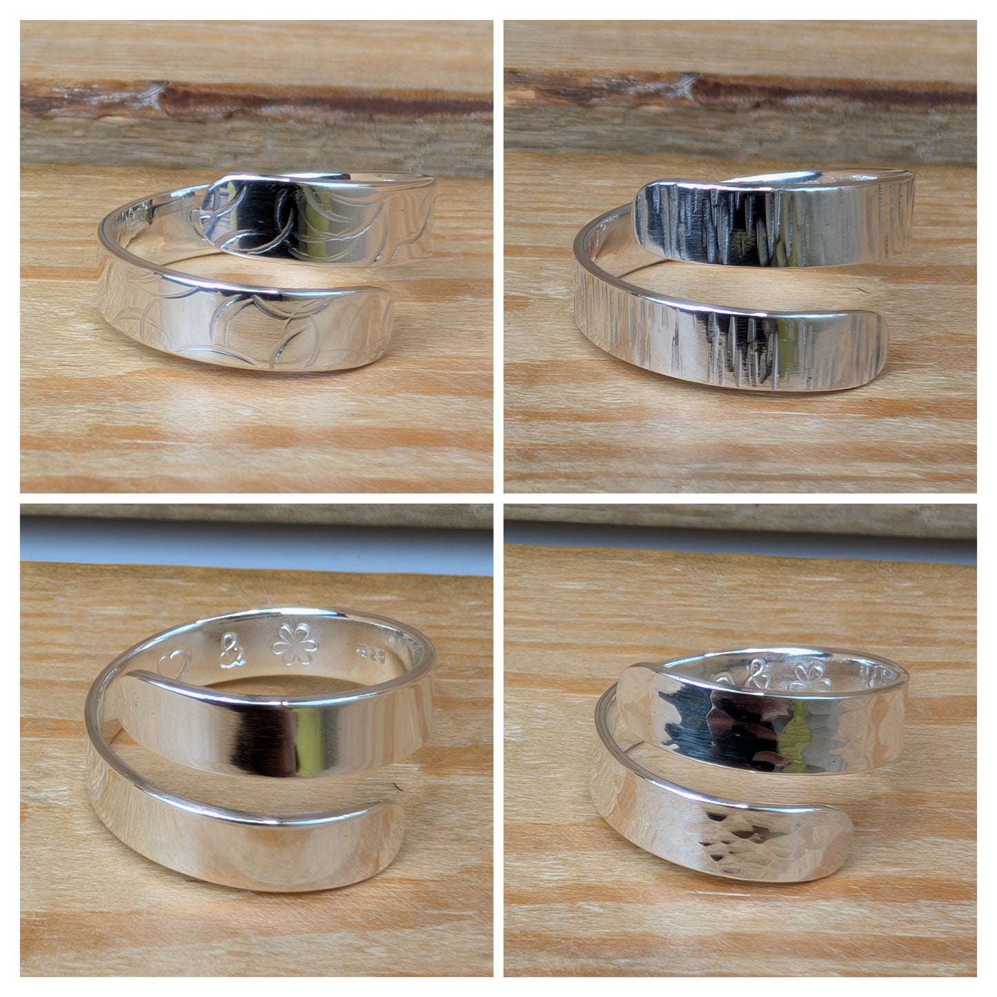 sterling silver adjustable wrap ring
