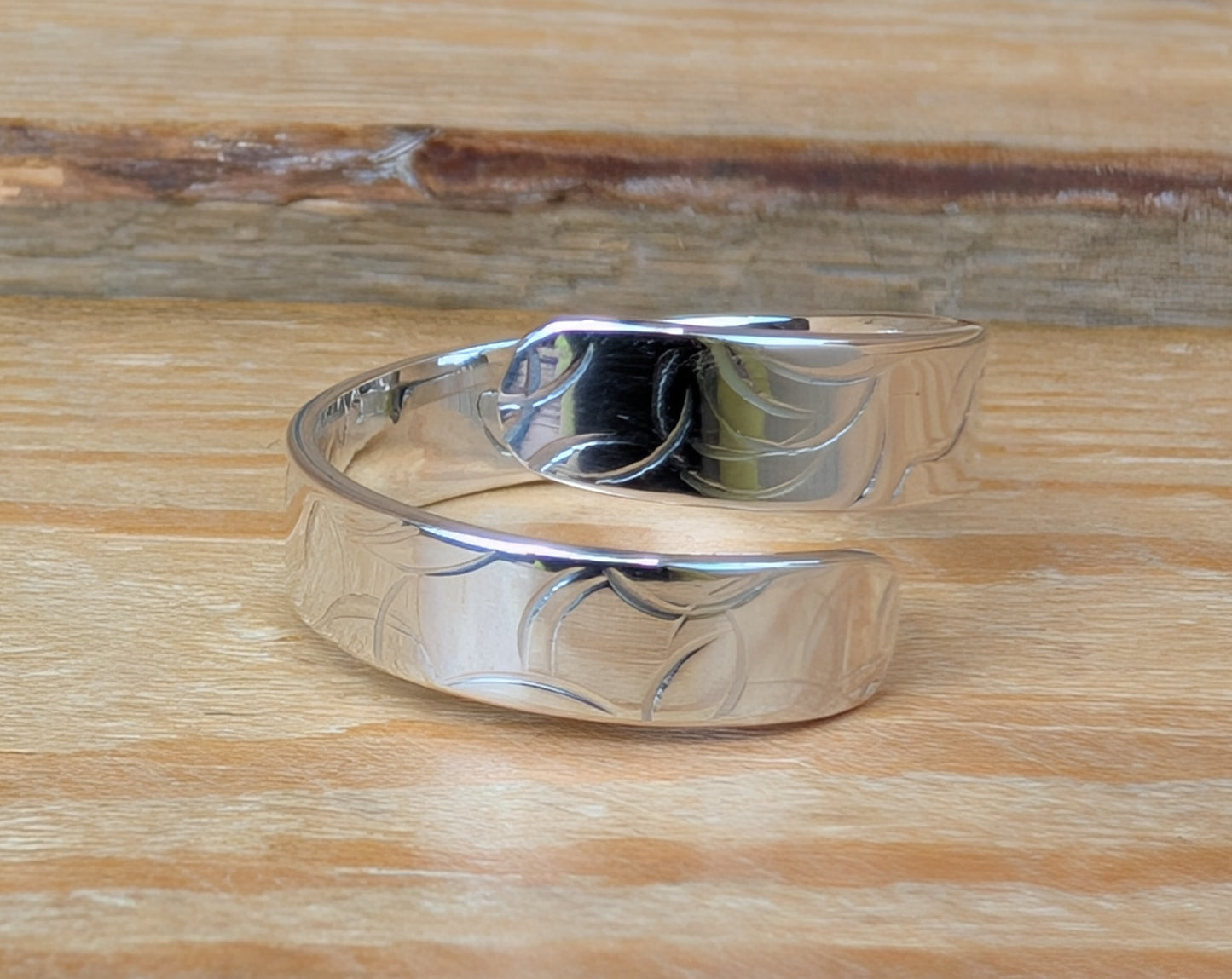 sterling silver adjustable wrap ring