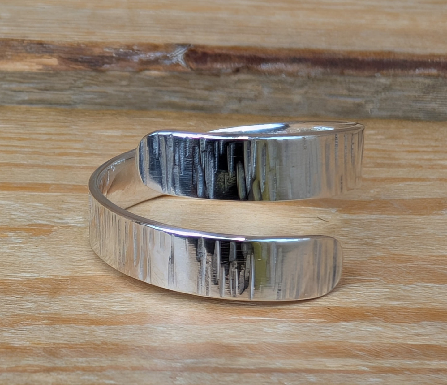 sterling silver adjustable wrap ring