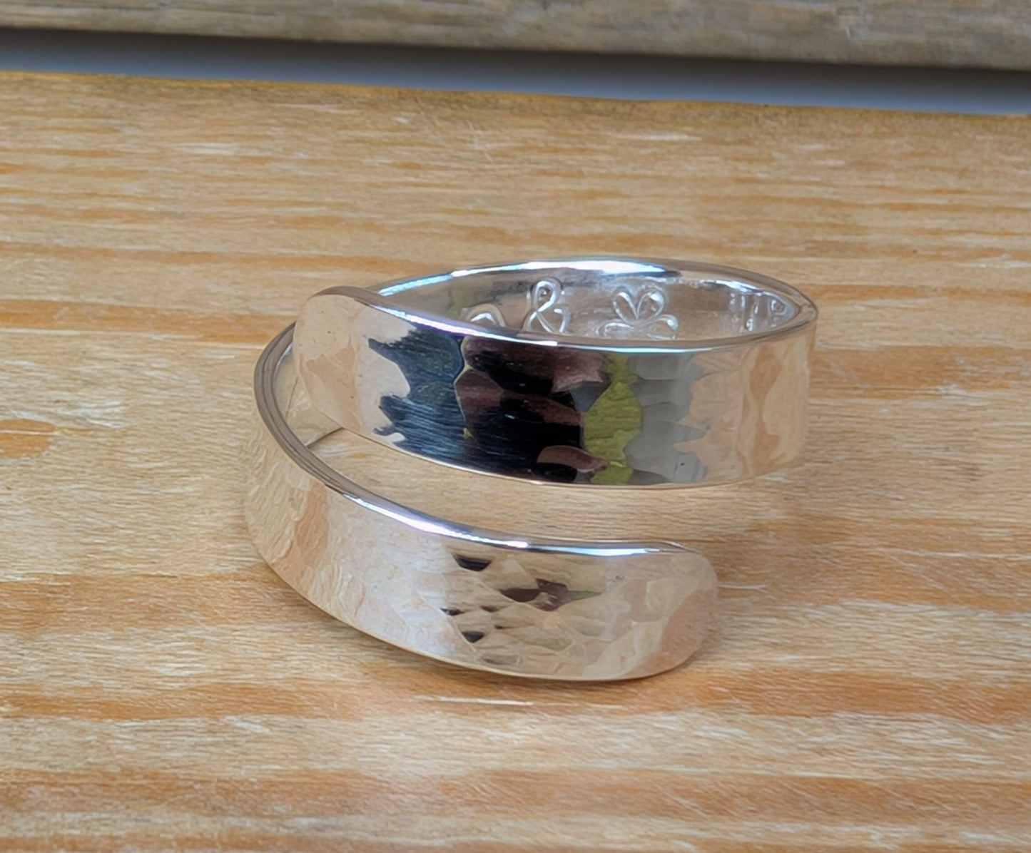 sterling silver adjustable wrap ring