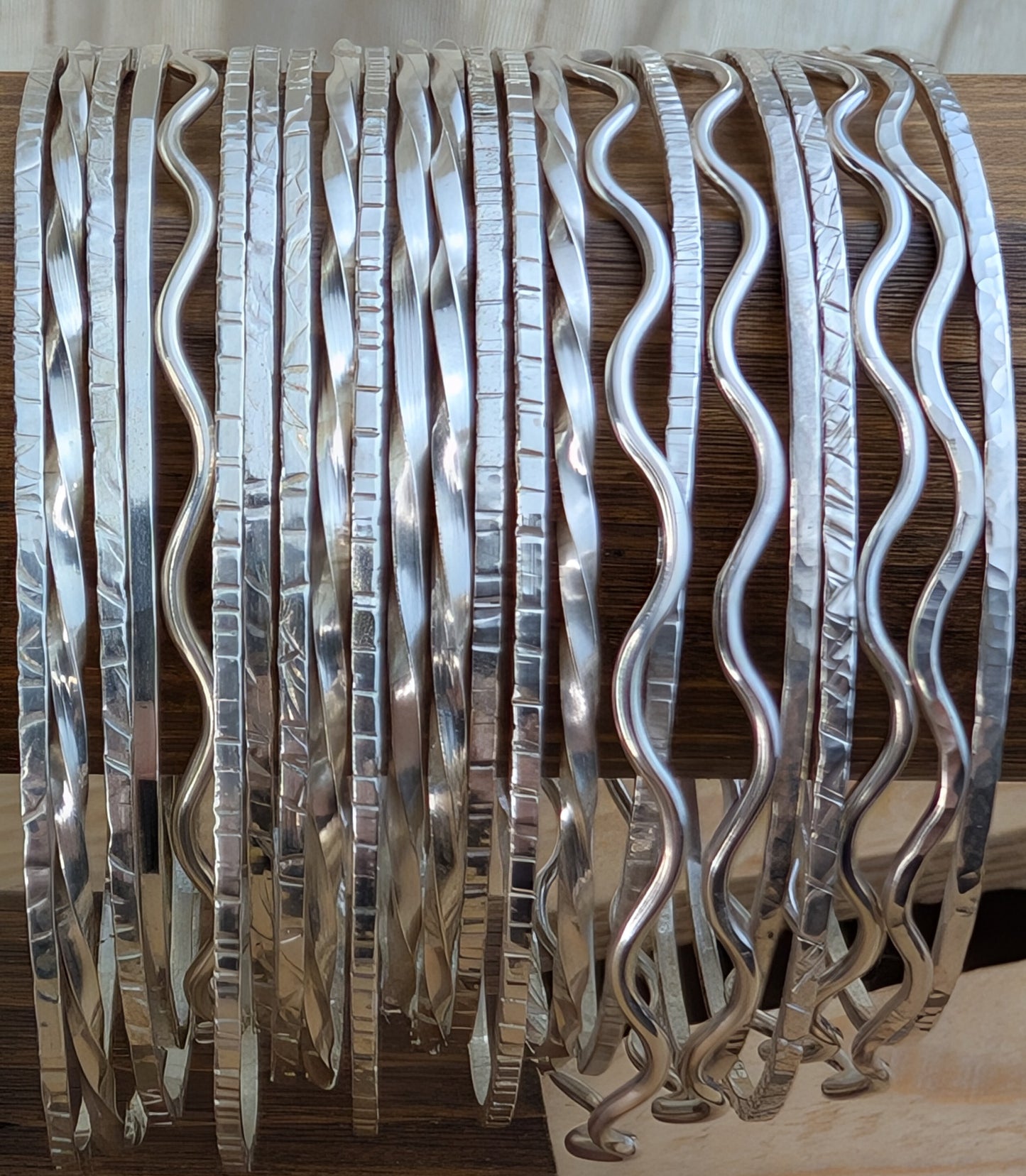 sterling silver stacking bangles