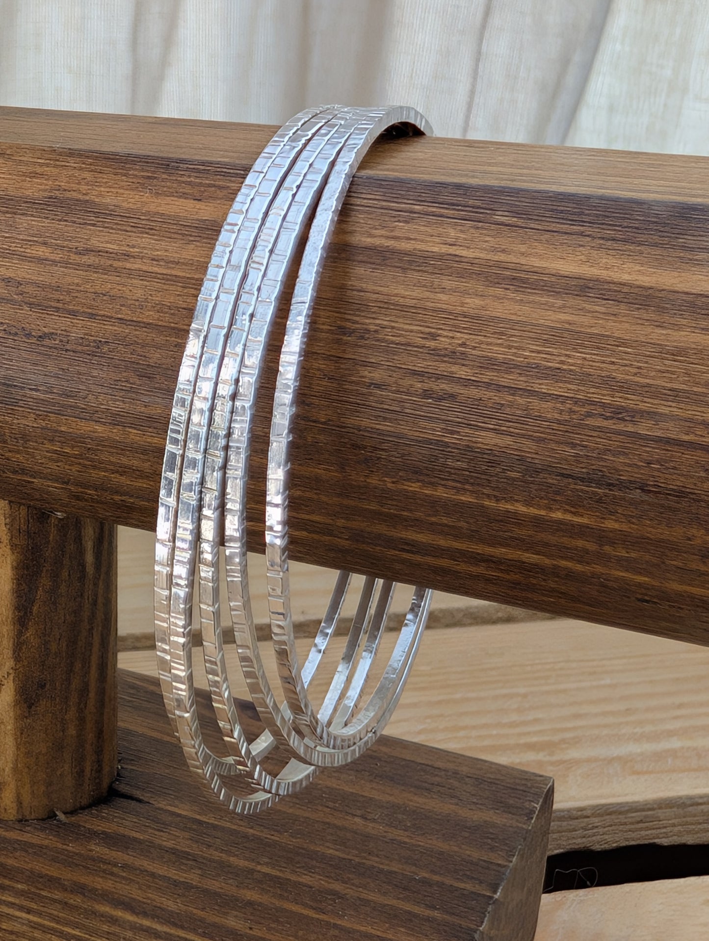 sterling silver stacking bangles