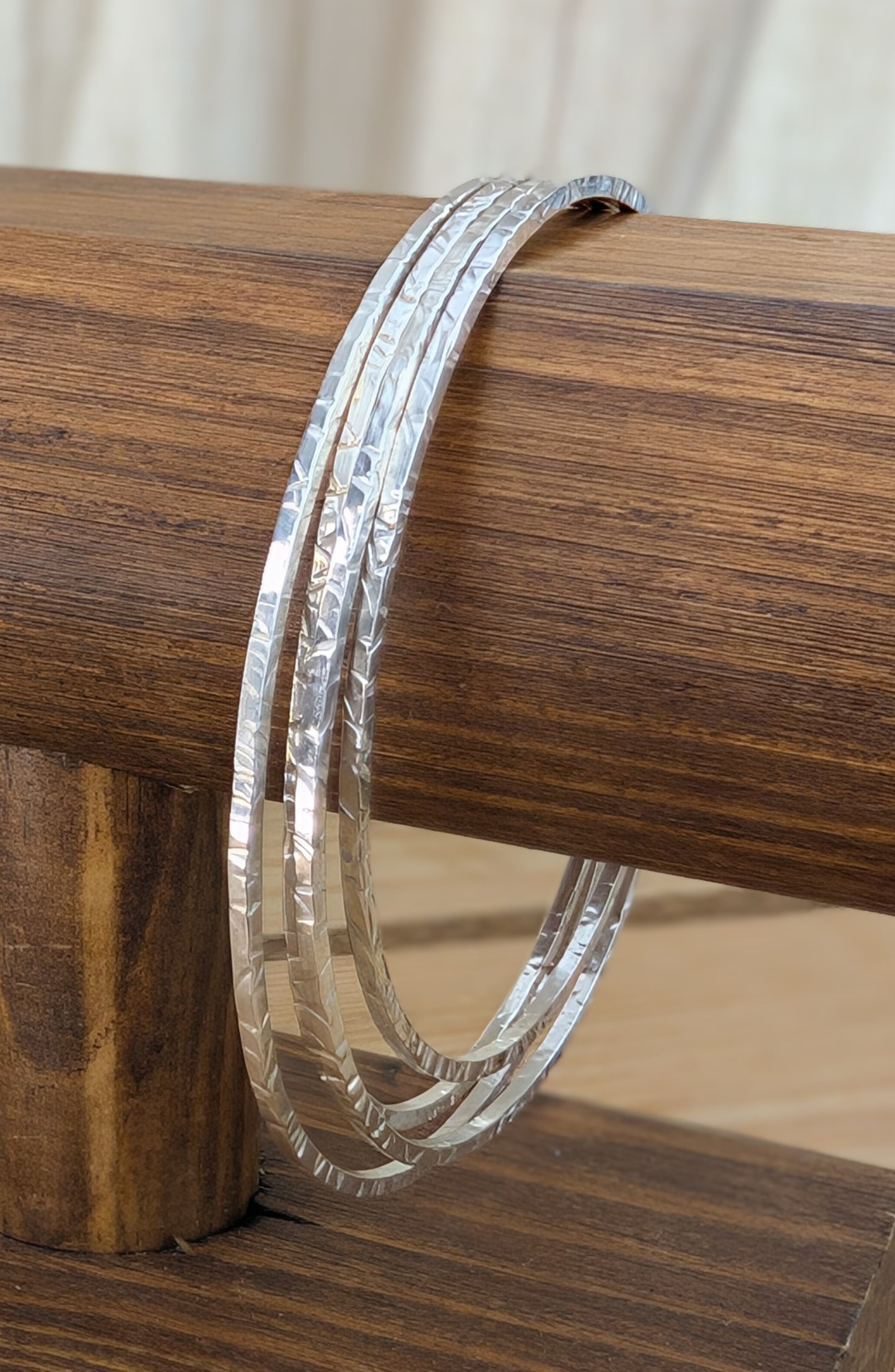 sterling silver stacking bangles