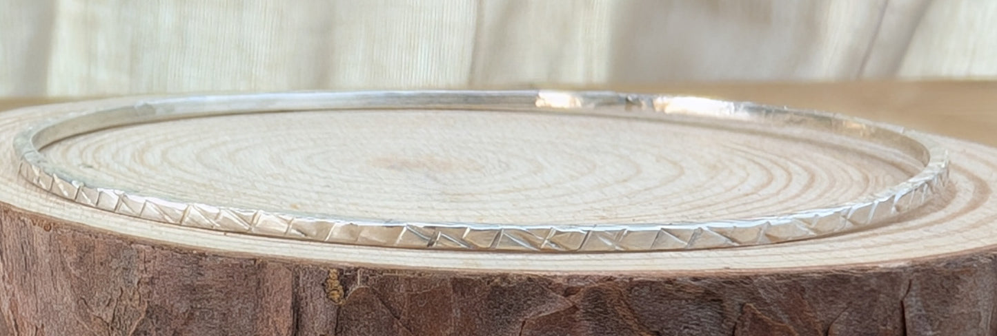 sterling silver stacking bangles