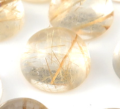 sterling silver rutilated quartz stacking ring