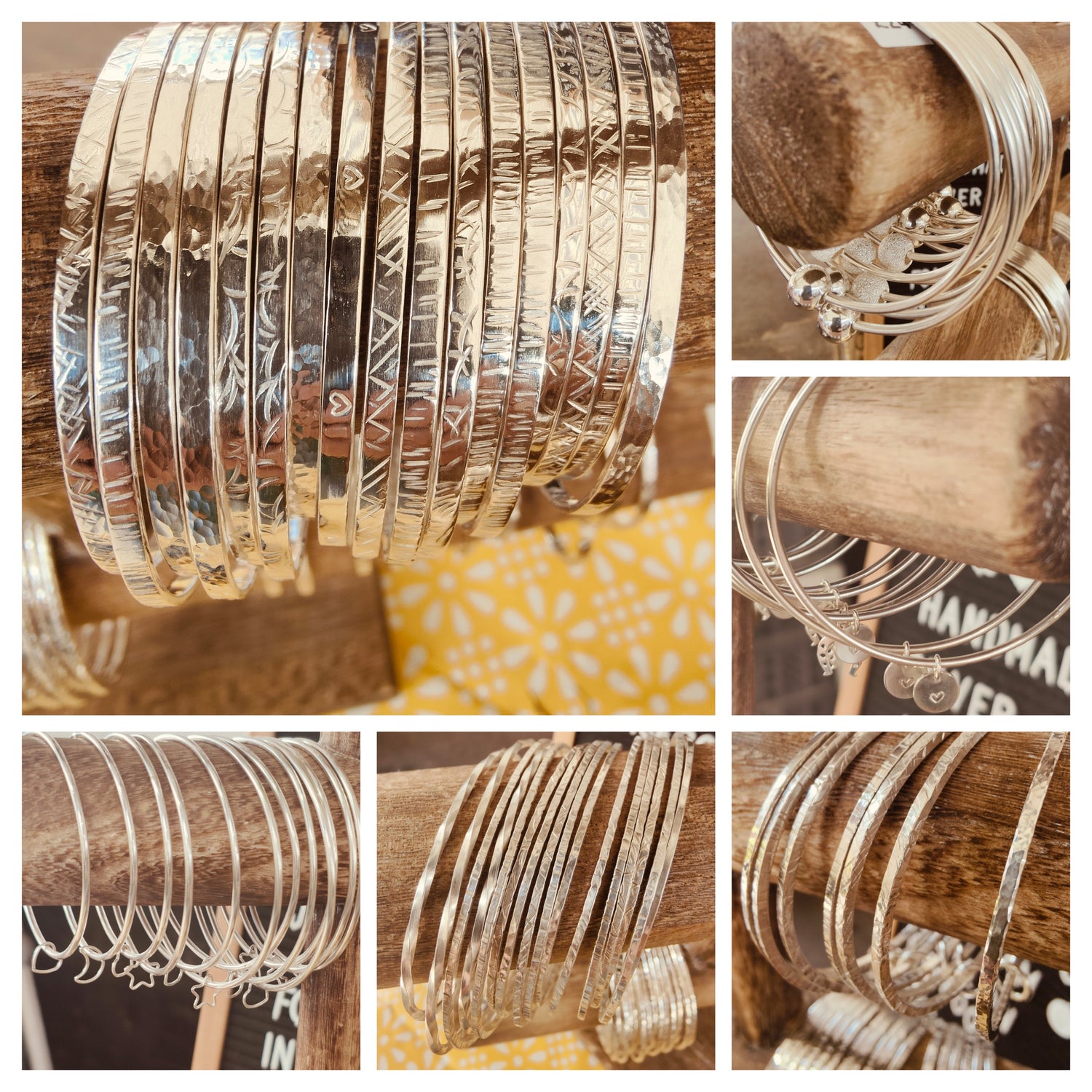 sterling silver bangles and cuffs