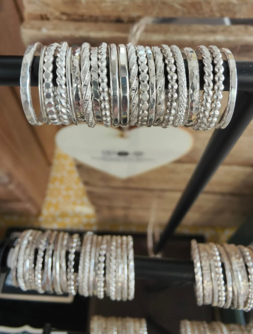 sterling silver stacking rings
