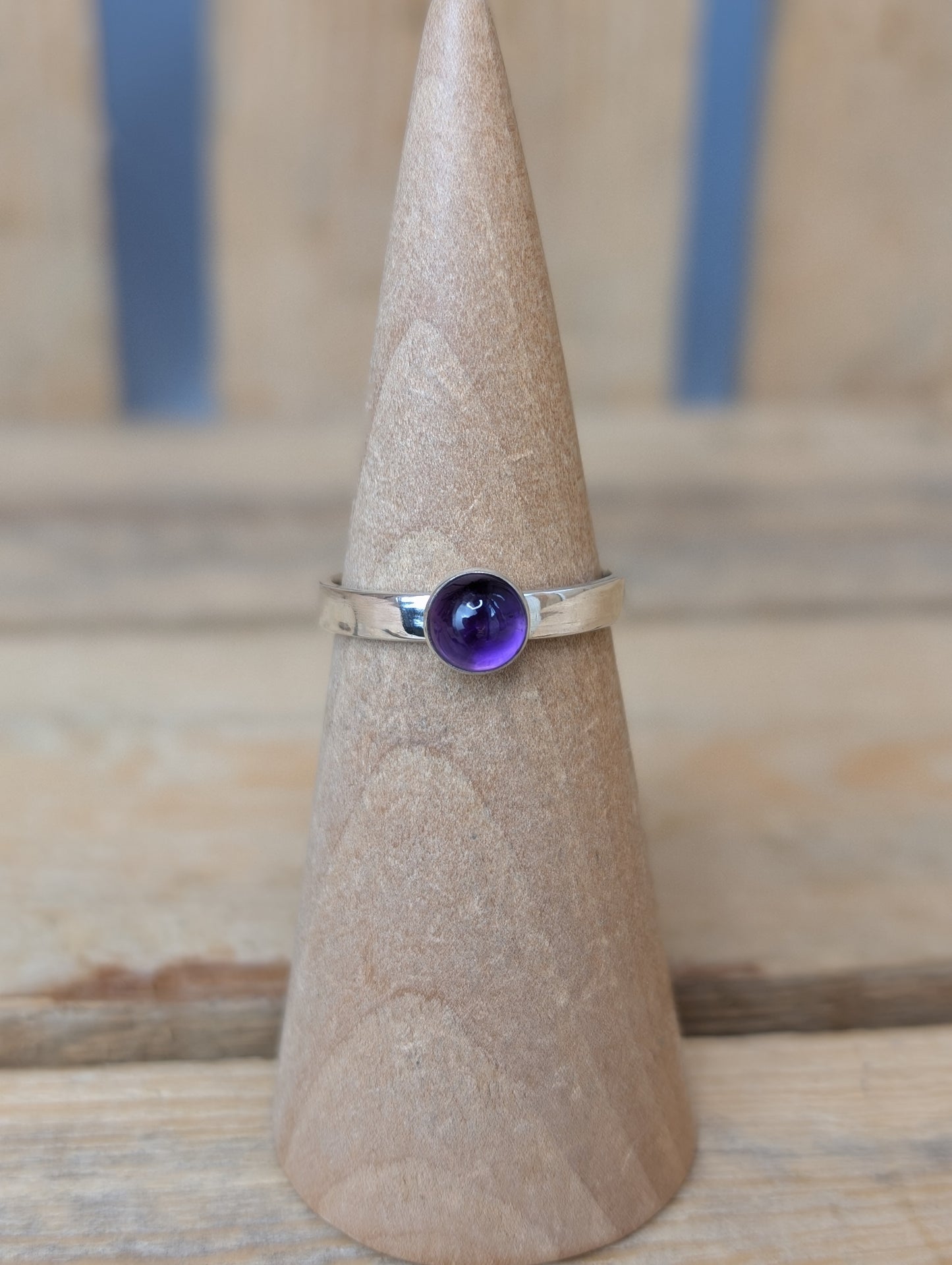 sterling silver amethyst ring