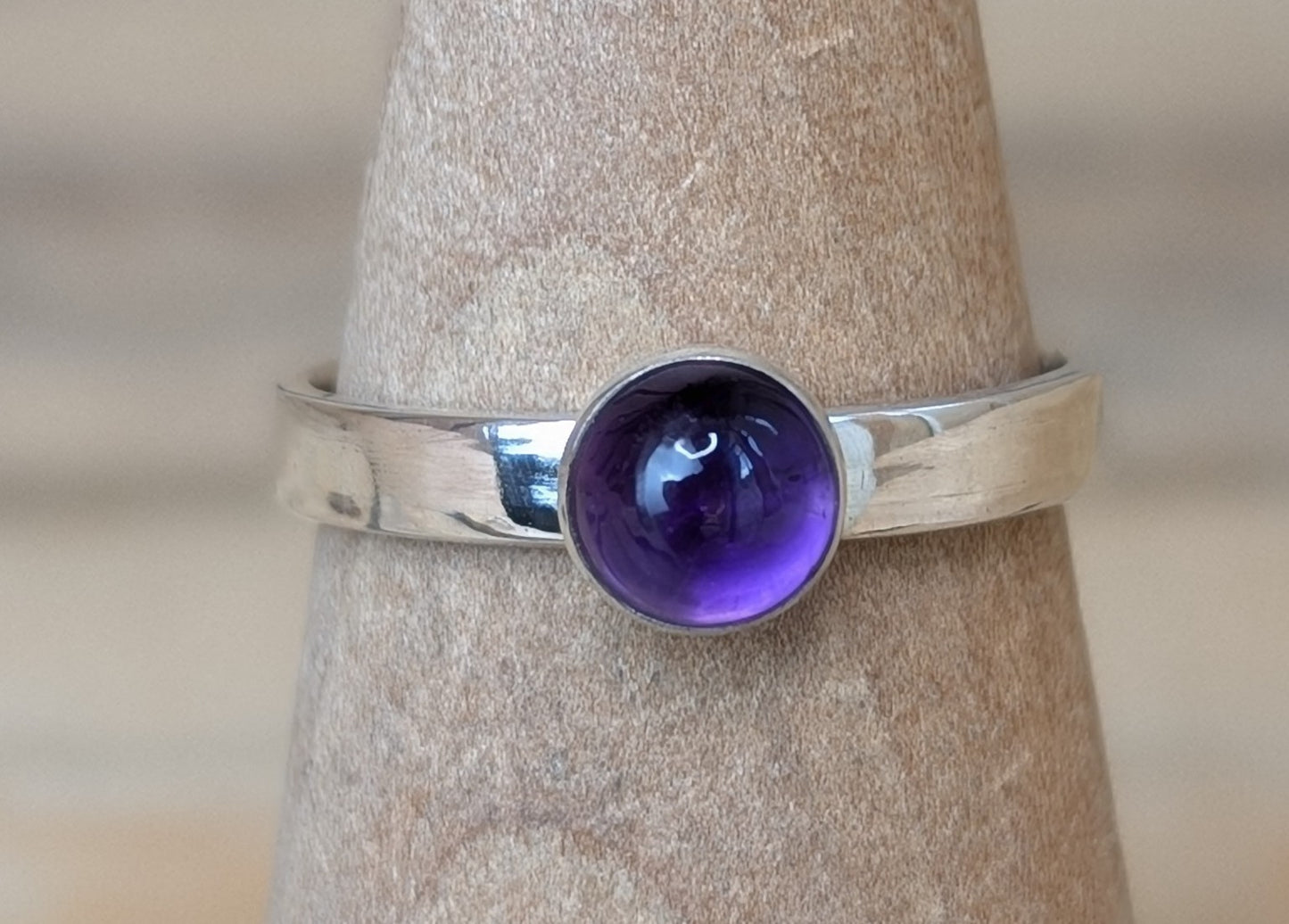 sterling silver amethyst ring