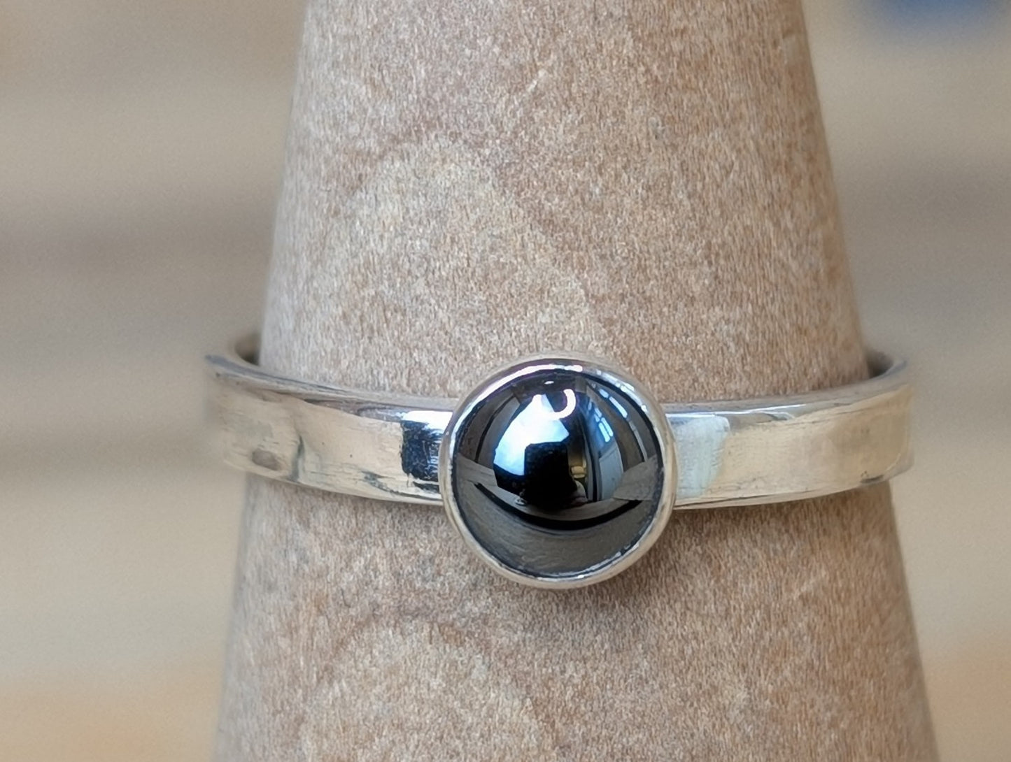 sterling silver hematite ring
