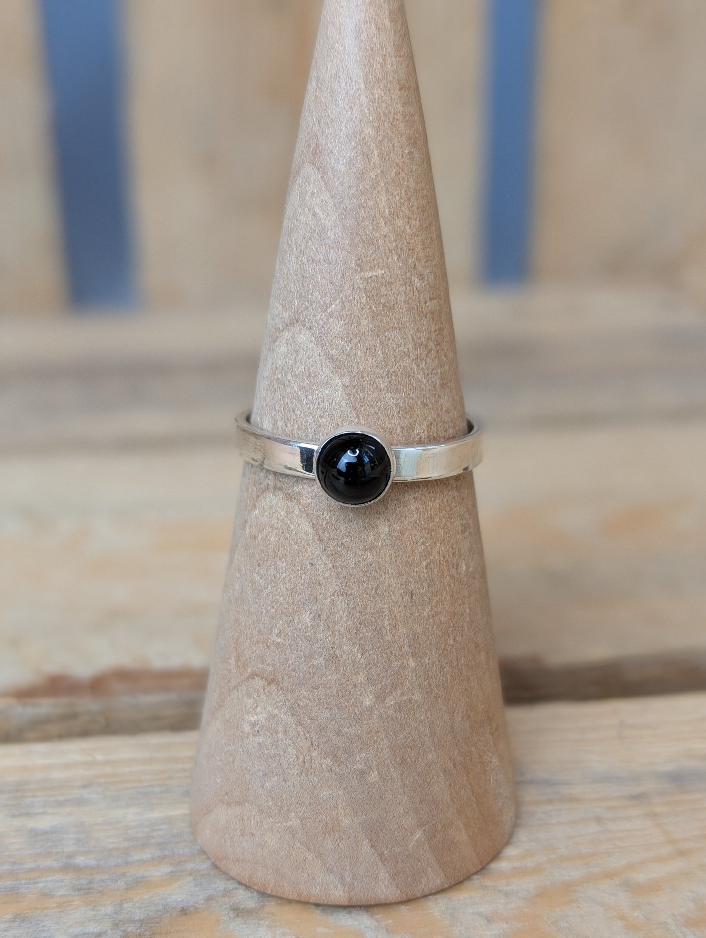 sterling silver onyx ring