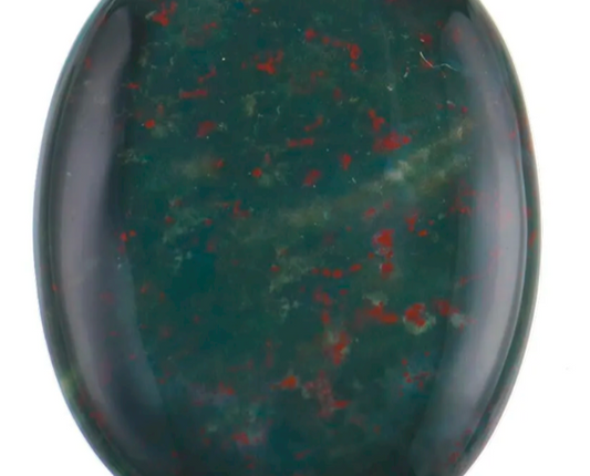 sterling silver bloodstone stacking ring